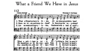 Is What a Friend We Have in Jesus based on personal experience?